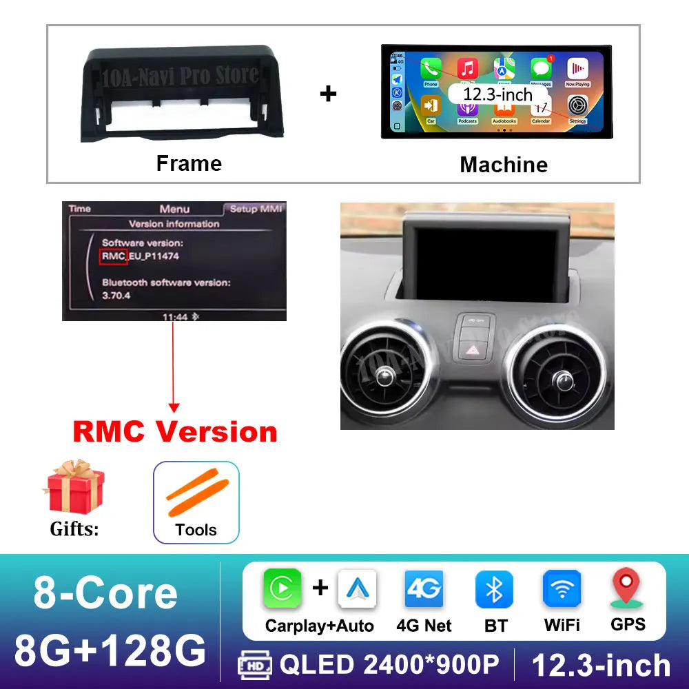 Car Video Multimedia player Stereo for Audi A1 2013 - 2018 Android 16 Wireless Carplay WiFi Auto Accessories GPS Navigation BT CM World
