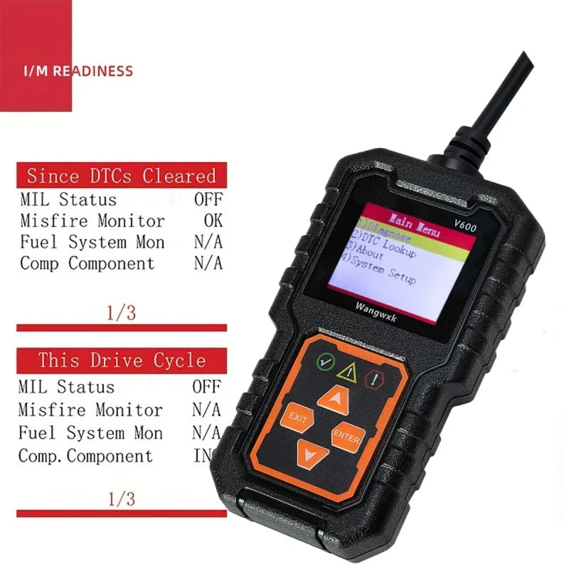 V600 2026Code Reader Automotive Fault Diagnosis Instrument Repair Assistance Obd2 Codes Scan & Diagnostic Tools Car Mobile World