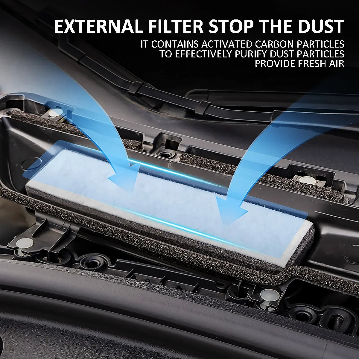 Air Intake Filters for Tesla Model 3 2017-2020 Grille Cover Inlet Vent Protector Internal External Flow Protection Accessories