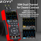 ZOYI color screen handheld dual-channel oscilloscope Multimeter 703s auto repair instrument multi-function measurement 3-in-1 CM World