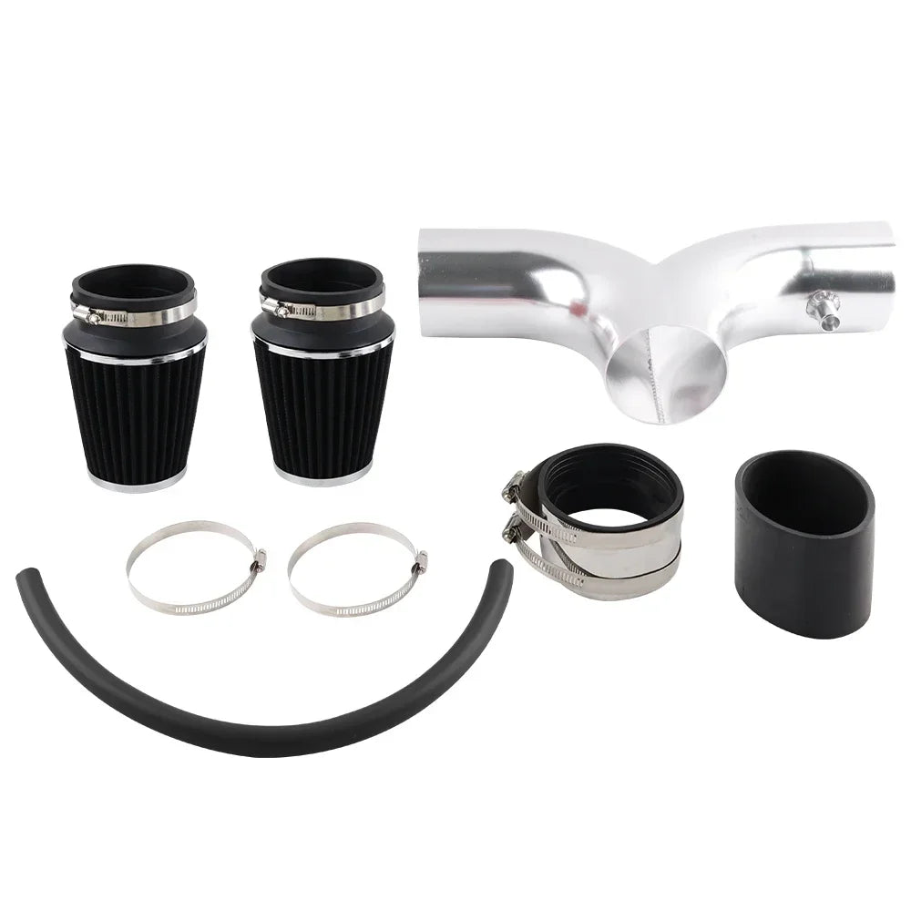 Cold Air Intake Kit Filter Dual Twin For 00-02 Dodge Durango 3.7L V6/4.7L V8 For 99-04 JEEP Grand Cherokee 4.7L V8