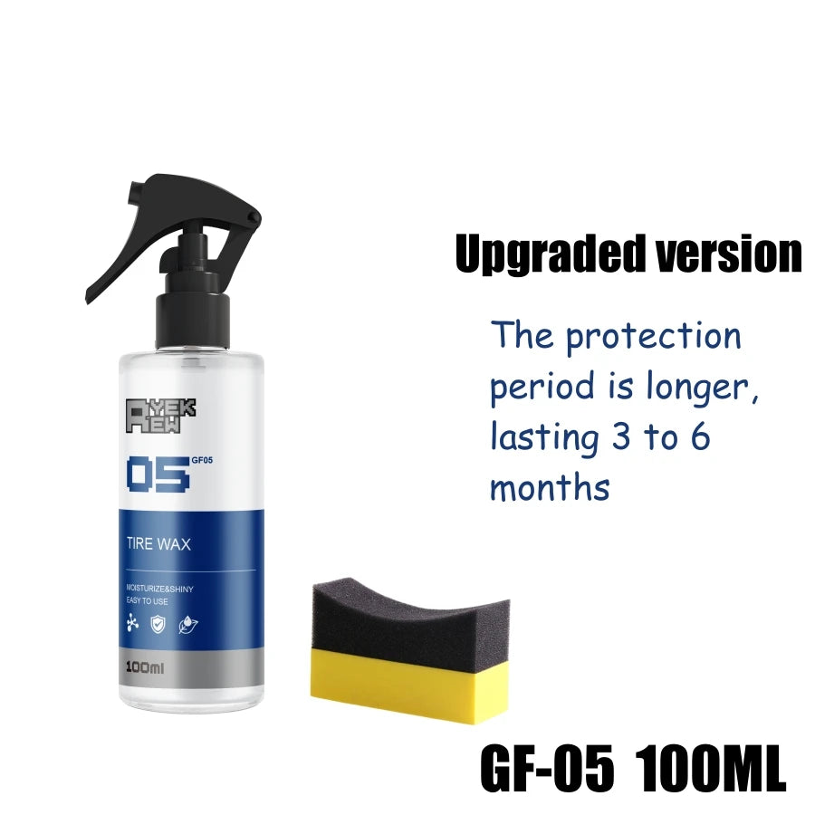 Tyre Gloss Tire Coating Spray Hydrophobic Sealant Wax For Car Wheel Auto Care Re-black Shine Chemistry Filler CM World