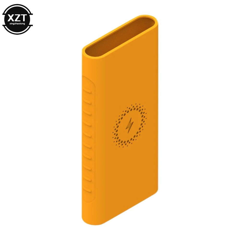 Silicone Protective Case Cover for Xiaomi Powerbank 10000mAh PLM11ZM PLM13ZM Wireless Powerbank WPB15PDZM WPB100 WPB15ZM Sleeve