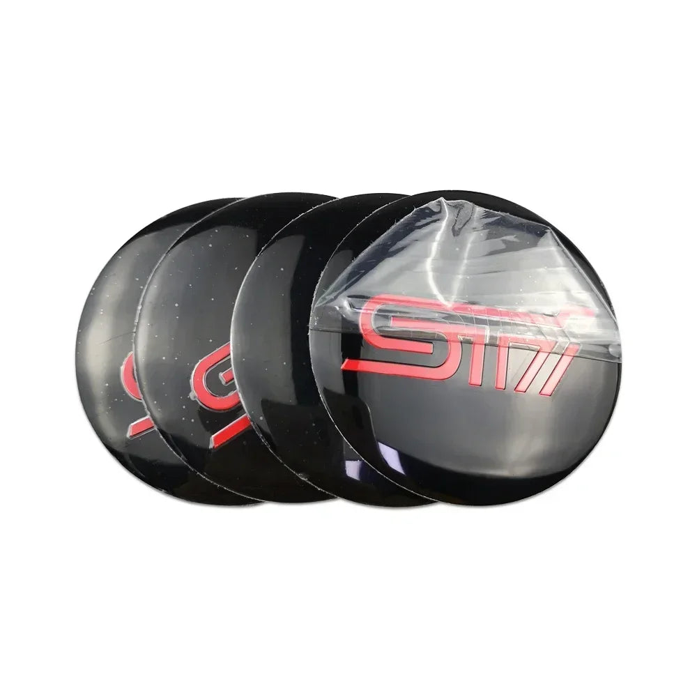 4pcs 56mm Car Wheel Center Hub Caps Sticker for Subaru Outback Legacy Forester Impreza Tribeca WRX BRZ STI Accessories CM World