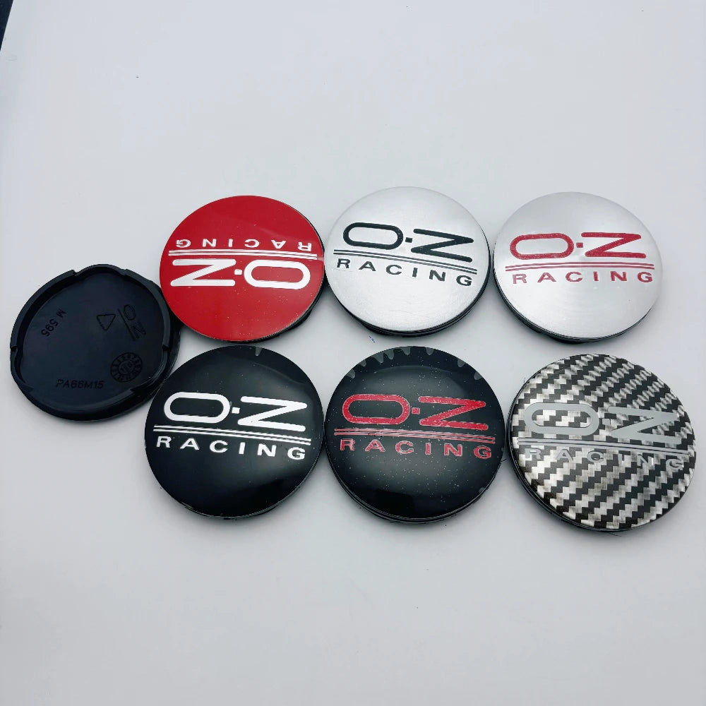 4pcs Car Wheel Center Hub Caps 62mm Clips 58mm Wheel Cap Rim Dust Cover Hubcaps OZ Racing Emblem Car Accessories For O.Z M595