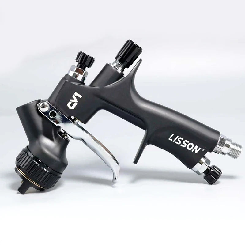 CV1 High Quality Spray Gun Lisson Car Paint Spray Gun 1.3mm Nozzle Paint Gun Water Based Air Spray Gun Airbrush CM World