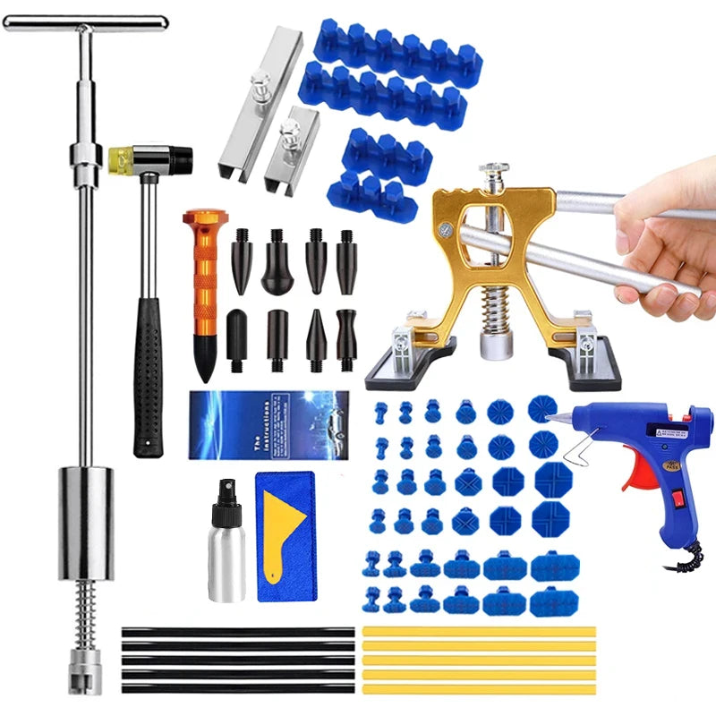 Automotive Tools Car Body Dent Repair Tool Metal Sliding Reverse Hammer Auto Dent Puller Removal Extractor Kit Suction Cup CM World