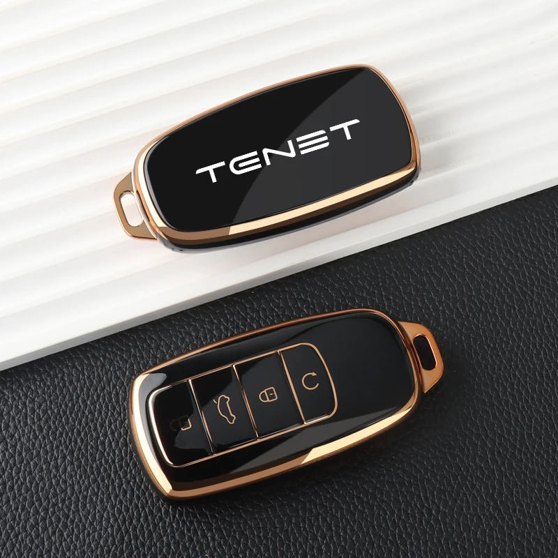 TPU Car Key Case Cover for Chery Tenet T4 T7 Tiggo 4 Tiggo 7 Remote Protection Key Shell Bag Keychain Auto Interior Accessories