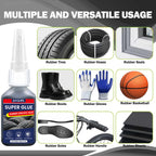 LOOLIFL-Tire repair adhesive, suitable for cars, motorcycles, bicycles, jeeps, off-road vehicles, trucks, tractors, 20ml, black CM World