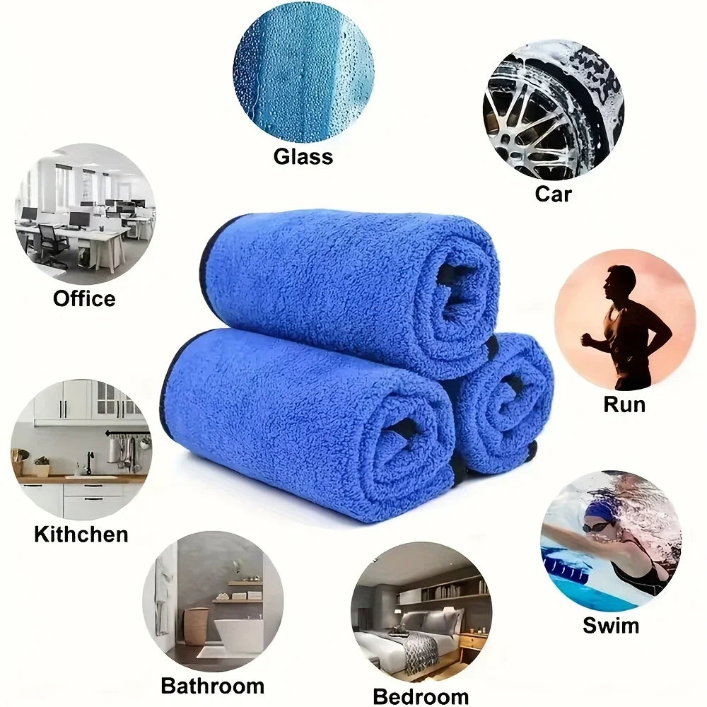 10-1Pcs Microfiber Cleaning Towel Car Cleaning Cloths Professional Detailing Car Drying Microfiber Towel Wash Towels Accessories