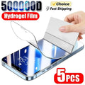 Full Cover Hydrogel Film For iPhone 17 15 16 14 11 13 12 18 Pro Max Screen Protector For iPhone 16e Air Mini SE XR XS Not Glass