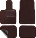 EKR 4Pcs Universal Auto Floor Mats Carpets Car Styling 0.5 inch Thick Polyester Anti-Slip Full Set Carpet Floor Mat For Car Accessories