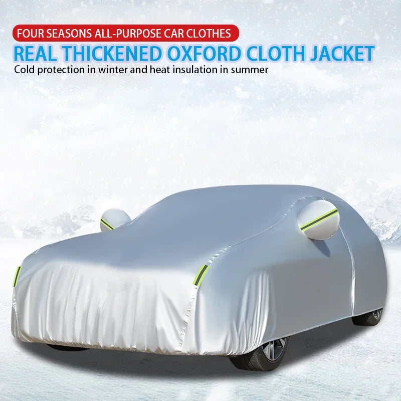 Car Cover Outdoor Protection Full Car Covers Waterproof Sunshade Snow Cover Anti UV Universal For Sedan Amagi CM World