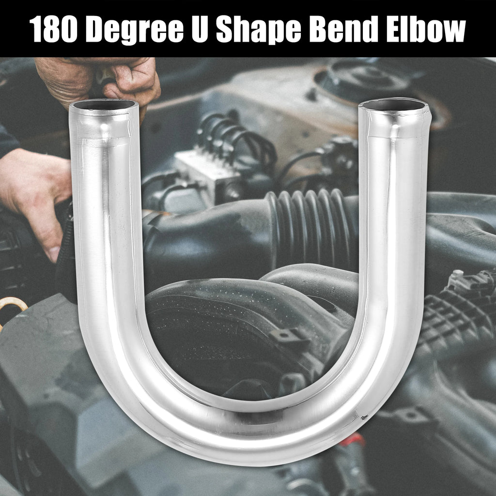 Uxcell Bend Elbow Tube Aluminum Alloy Car Univesral 25/38/45/51/63/76/89/102mm OD 100mm Length 90/180 Ddgree Air Intake Tube CM World