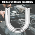 Uxcell Bend Elbow Tube Aluminum Alloy Car Univesral 25/38/45/51/63/76/89/102mm OD 100mm Length 90/180 Ddgree Air Intake Tube CM World