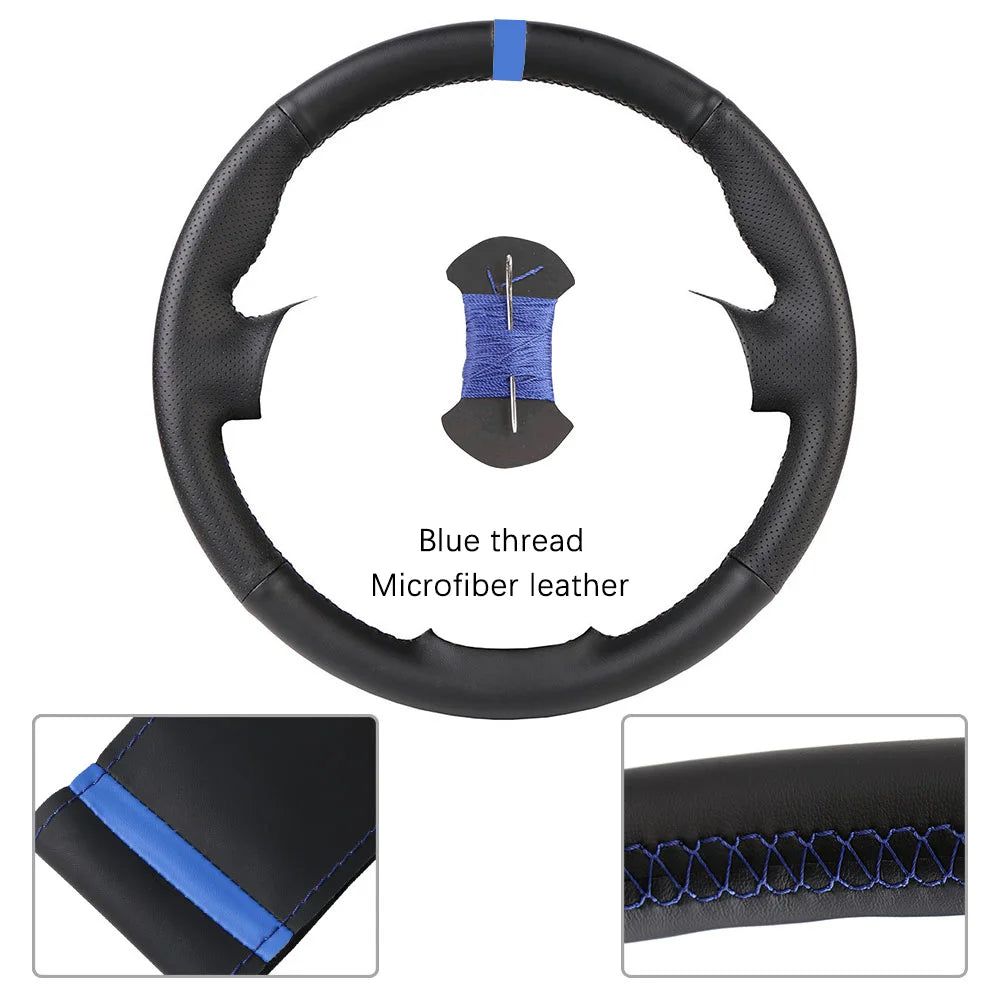 OEM Style For Suzuki Grand Vitara 2007 2008 2009 2010 2011 - 2013 Microfiber Leather Car Steering Wheel Cover Auto Accessories CM World