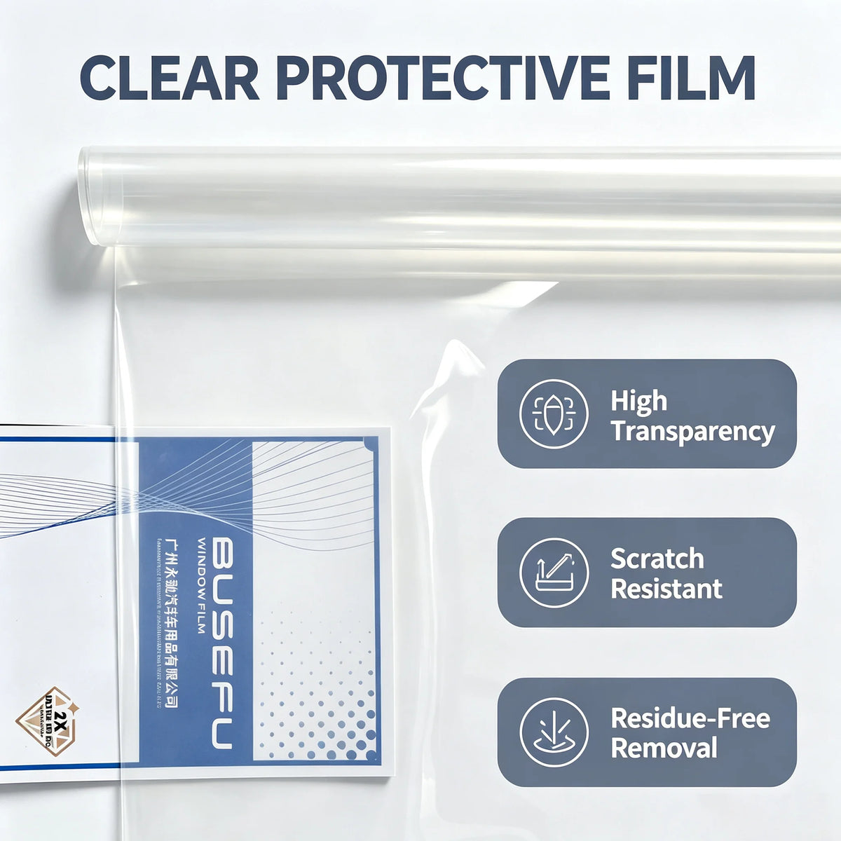 Car Anti Scratch Protective Film Car TPU Transparent Protective Film Clear TPU Covering Car Film Protection Clear Film Stickers