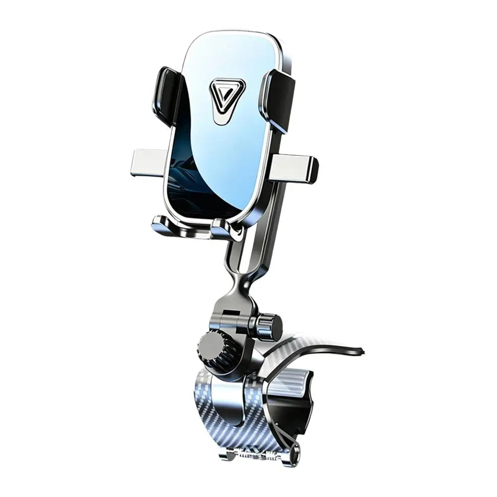 Dashboard Car Phone Mount ABS Auto Cell Phone Holder 1800° Rotation Triangle Anti-Slip Car Phone Stand For Safe Navigation