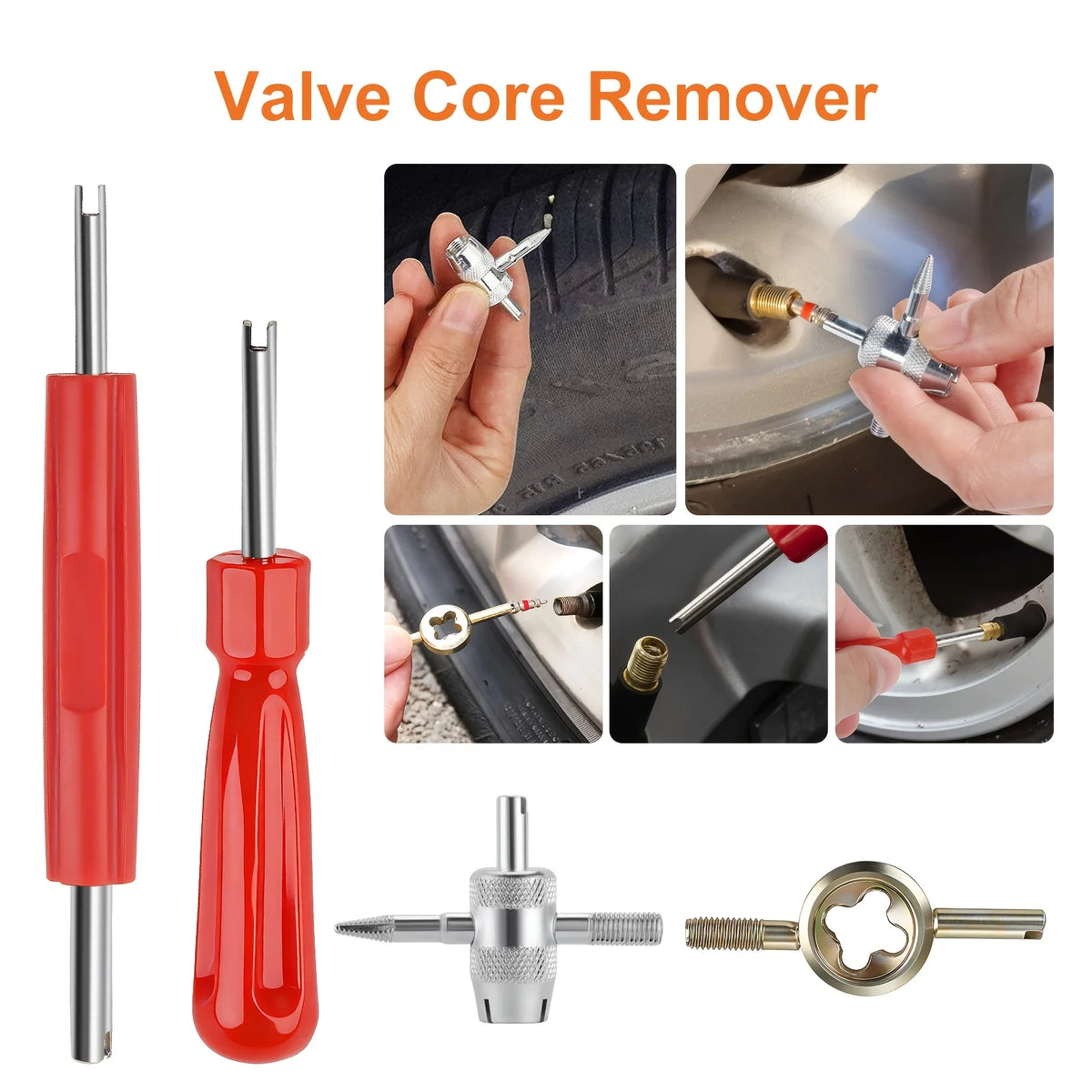69Pcs Tire Valve Stem Repair Installation Tool Kit Specialized Puller Tools Complete Solution For Tubeless Tires On Cars