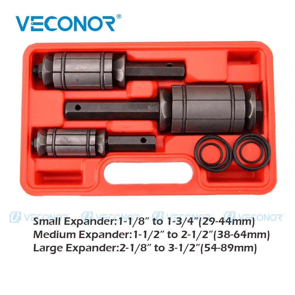 Tail Pipe Expander Tool Set 1-1/8" to 3-1/2" Car Exhaust Tail Tube Spreader Muffler Dent Remover Tool 29-89mm for Most Vehicles CM World