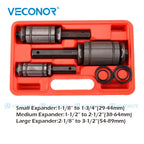 Tail Pipe Expander Tool Set 1-1/8" to 3-1/2" Car Exhaust Tail Tube Spreader Muffler Dent Remover Tool 29-89mm for Most Vehicles CM World