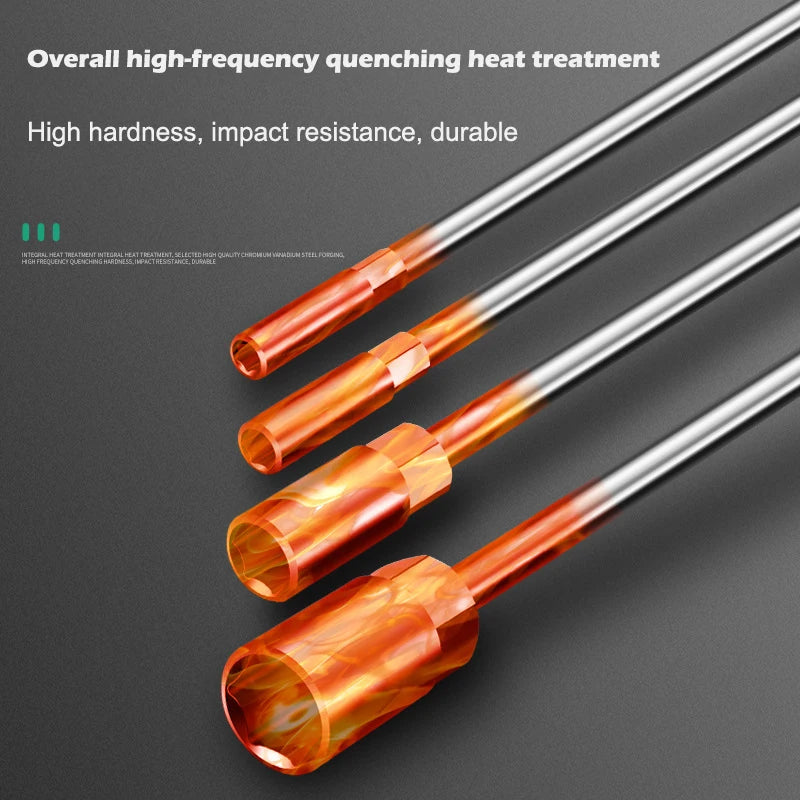 6-19mm T Socket Torque Wrench Rubber Handle Hex Key Mechanics's Driver Repair Socket Set Car Mechanical Workshop Tool Hand Tools