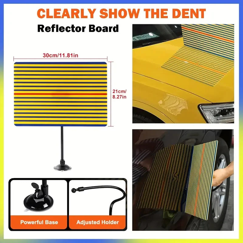 Super PDR Tools Paintless Dent Repair Kit Car Dent Removal Car Repair Dent DIY Hail Repair Tools CM World