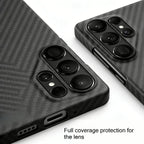 Ultra-thin Carbon Fiber Texture Pattern For Magsafe Case For Samsung S26 Ultra S25/24 Plus Premium Business Anti-fall Hard Cover