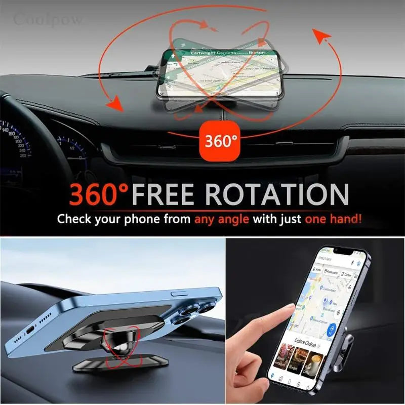 360° Magnetic Car Phone Holder Magnet Smartphone Mobile Stand For Mobile Cell Phone Holder Stand Magnet Mount Bracket