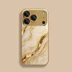 Marble wave pattern electroplated phone case suitable for iPhone 17 16 15 14 13 12 11 Pro/Max/Plus anti drop and shockproof