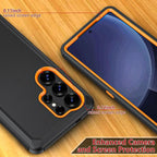 3IN1 OTT Heavy Duty Rugged Box Phone Case For Samsung Galaxy S26 S25 S24 S23 Plus Ultra Shockproof Armor Protect Cover with Clip