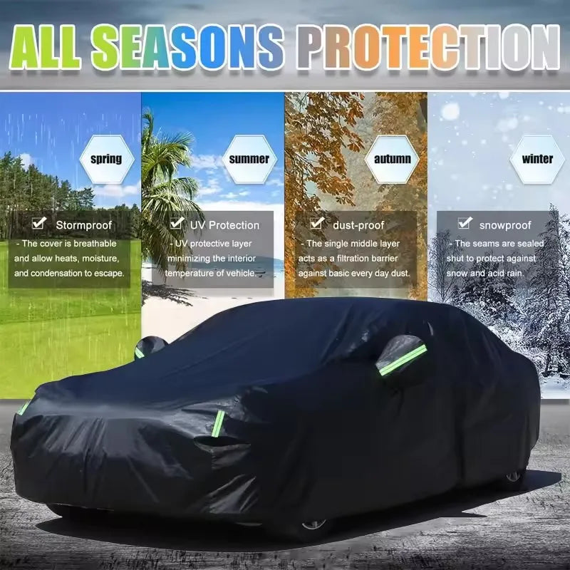 For Alfa Romeo Stelvio Outdoor Protection Full Car Covers Snow Cover Sunshade Waterproof Dustproof Exterior Car Accessories