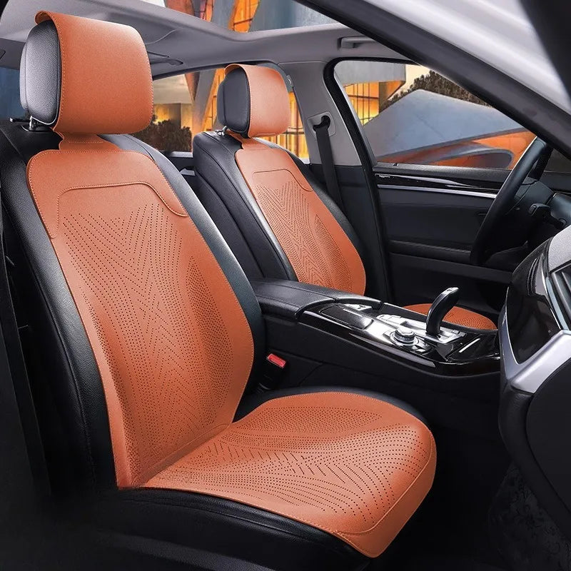 All Seasons Universal Car Seat Protector Mat Suede Car Seat Covers Full Set Auto Accessories Interior Car Seat Protector Cushion CM World
