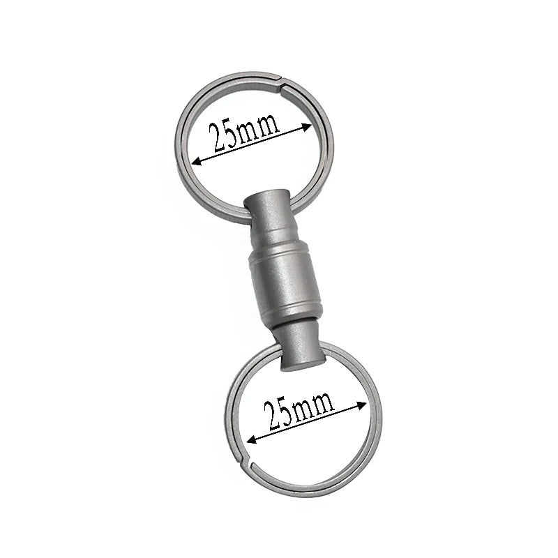 Super Light TC4 Titanium Men Alloy Keychain High Quality Quick Release Mini CAR Key Chain Convenient Detachable Key Ring CM World