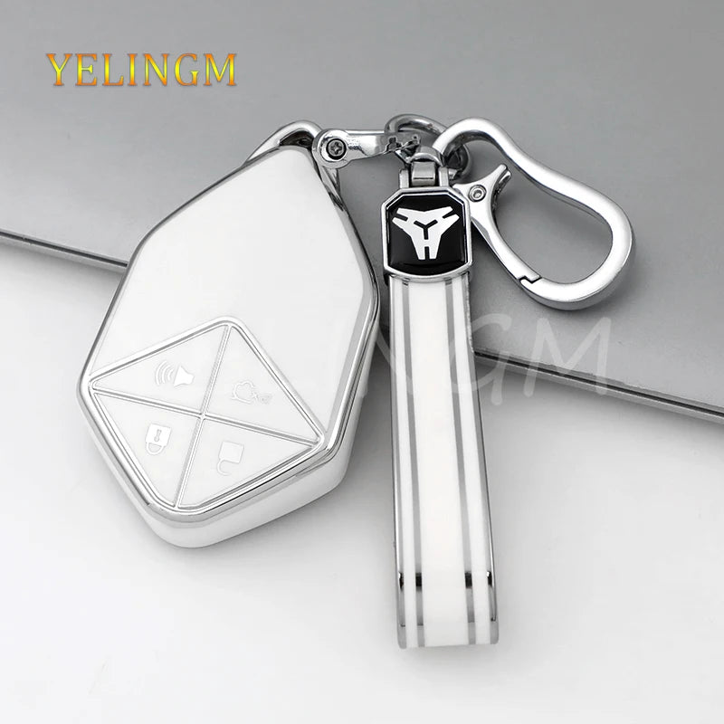 Smart Remote Key Car Key Case Bag For Changan Deepal S7 S07 SL03 S05 G318 2024 2025 Keychain Protective Cover Protection Shell