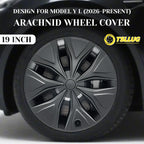 TSLLUG 4PCS 19 Inch Wheel Hub Caps For Tesla Model YL 19" Machina 2.0 Wheels (2026-Present) 39th Arachnid Style Car Wheel Hubcap