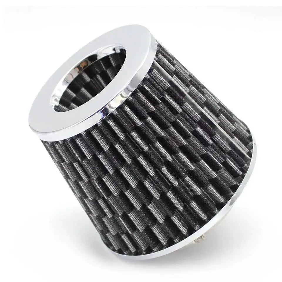 76MM 3 Inch High Flow Cold Air Intake Filter Universal Induction Kit Car Accessories Vehicles Air Filters Sport Power Mesh Cone CM World