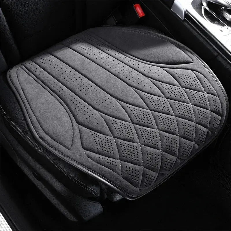Car Suede Seats Protection Universal Car Seat Cover All Season Breathable High Quality Perforated Latex Suede SUV Seat Covers Car Mobile World