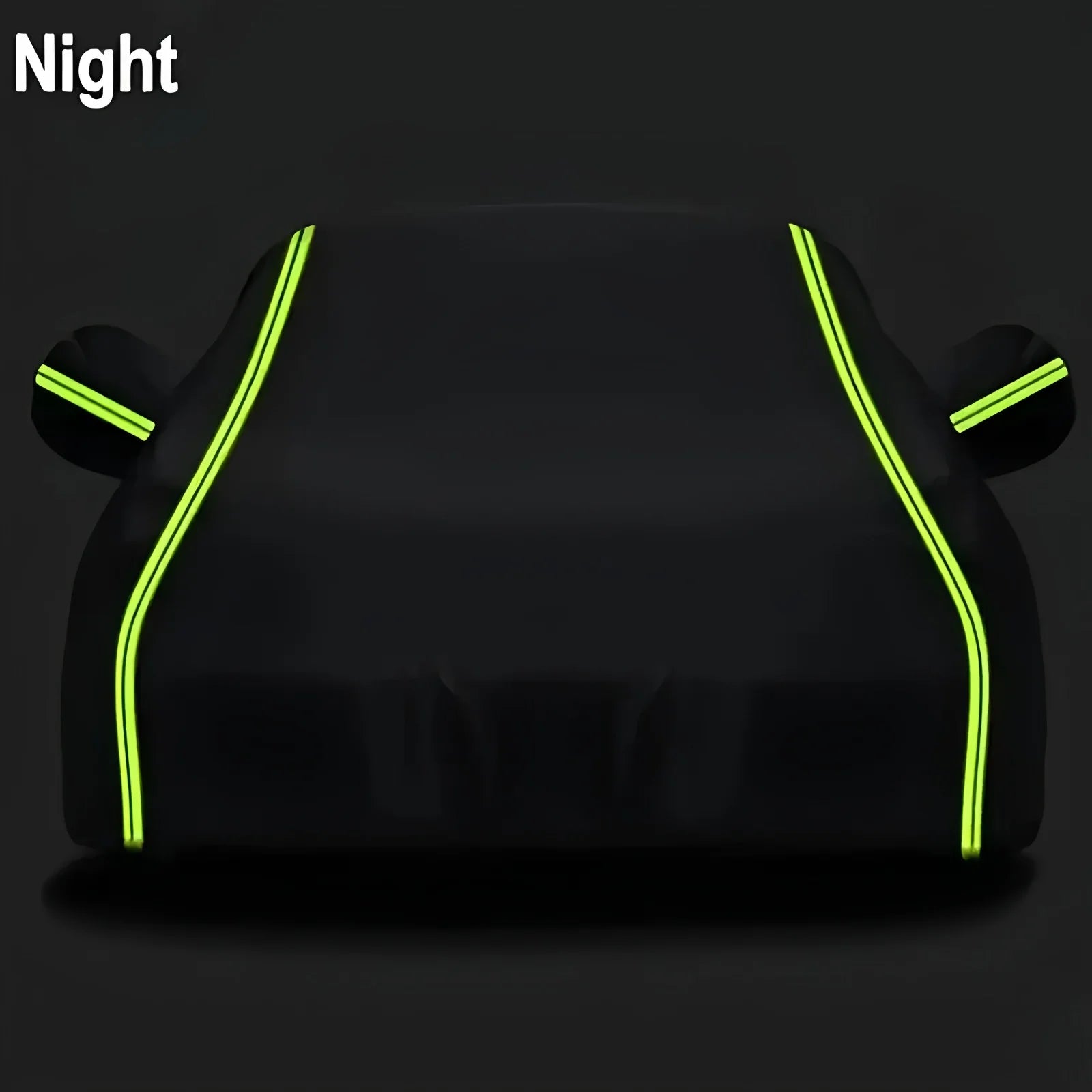 Universal Car Covers With Reflective Strip Fit For Audi Mercedes Benz Volkswagen Mazda And So On Black Car Cover Dust-proof Snow Car Mobile World