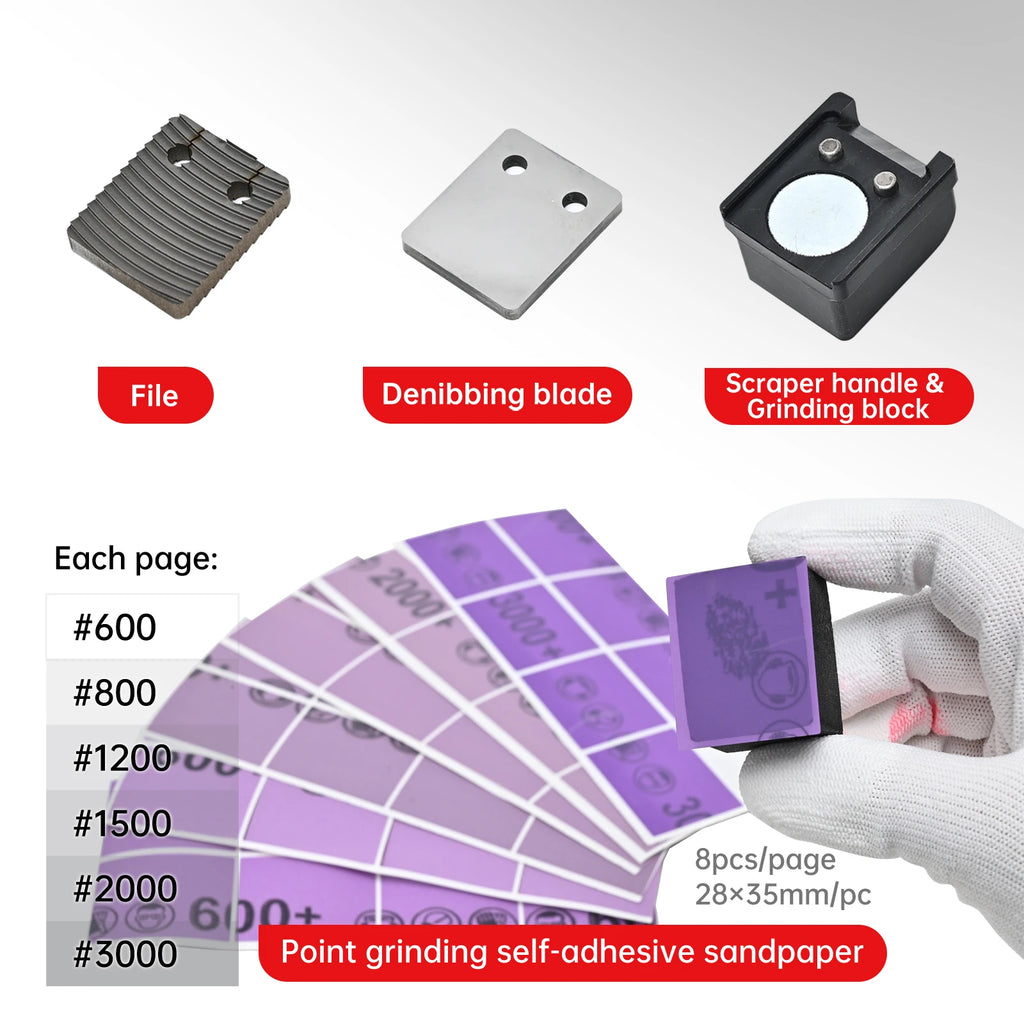 Professional Car Paint Spot Repair Kit for Scratch Chip & Stain Removal Auto Body Detailing Tool Super Hard Precision Scraper CM World