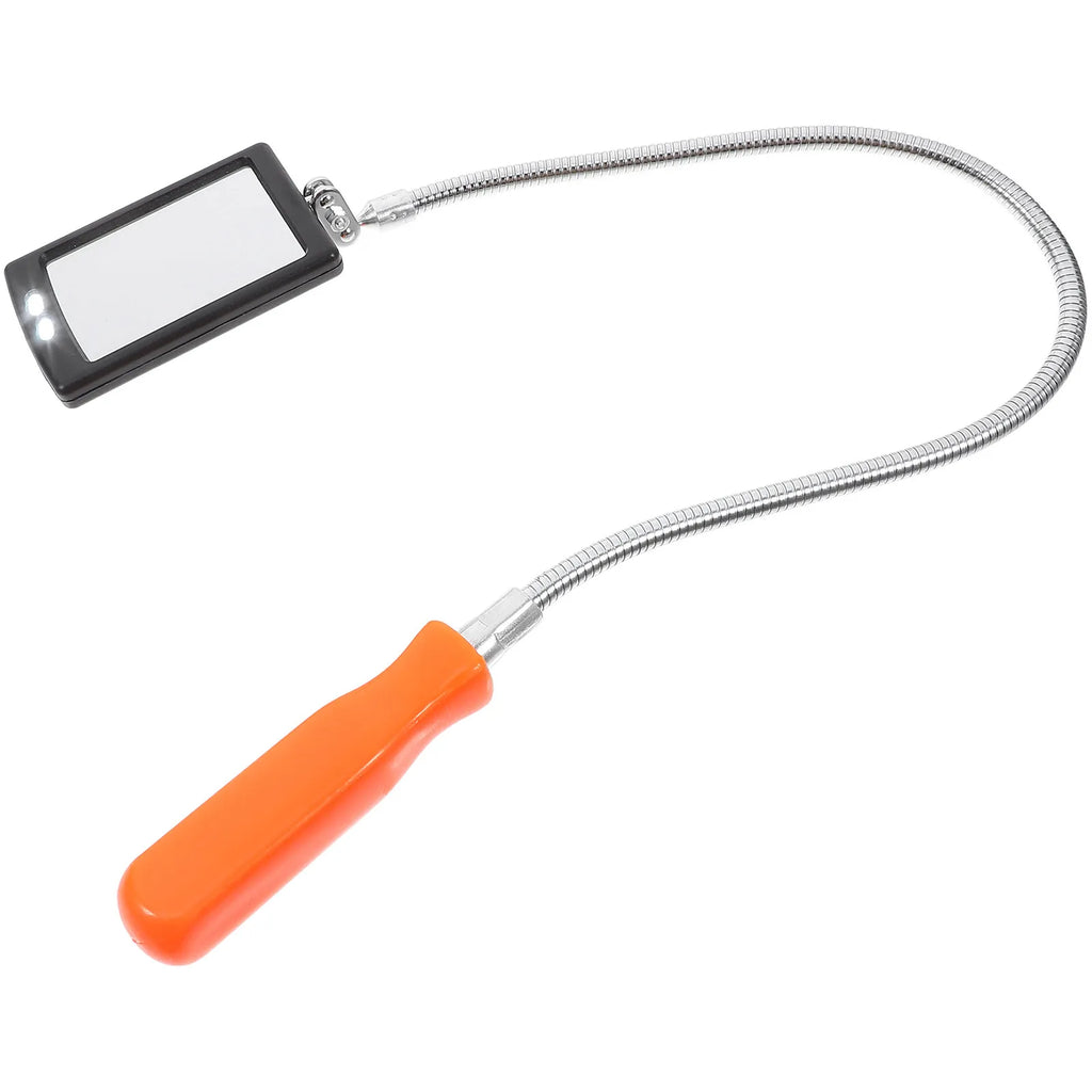 Inspection Mirror LED Light Flexible Bendable 360 Degree Rotate for Auto Repair Mechanic Checking Tool Inspection Mirror CM World