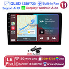 LEHX 9 inch Wireless Carplay 2din Android 15 Car Radio Multimedia Video Player Universal GPS Navigation 4G WiFi  AutoRadio CM World