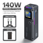 QOOVI PD140W Power Bank 27000mah Fast Charging Portable Battery Capacity Powerbank For iPhone Macbook Laptop Samsung Xiaomi Car Mobile World
