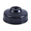 1Pc 76mm 14 Flutes Black Steel Car Oil Filter Cap Type Wrench Remover Tool Durable with 3/8" Drive Socket Car Mobile World