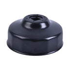 1Pc 76mm 14 Flutes Black Steel Car Oil Filter Cap Type Wrench Remover Tool Durable with 3/8" Drive Socket Car Mobile World