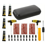 Universal Emergency Tire Repair Kit - Powerful Glue Complete Tools for All Vehicles Car/Motorcycles/Trucks Compact Portable Case CM World