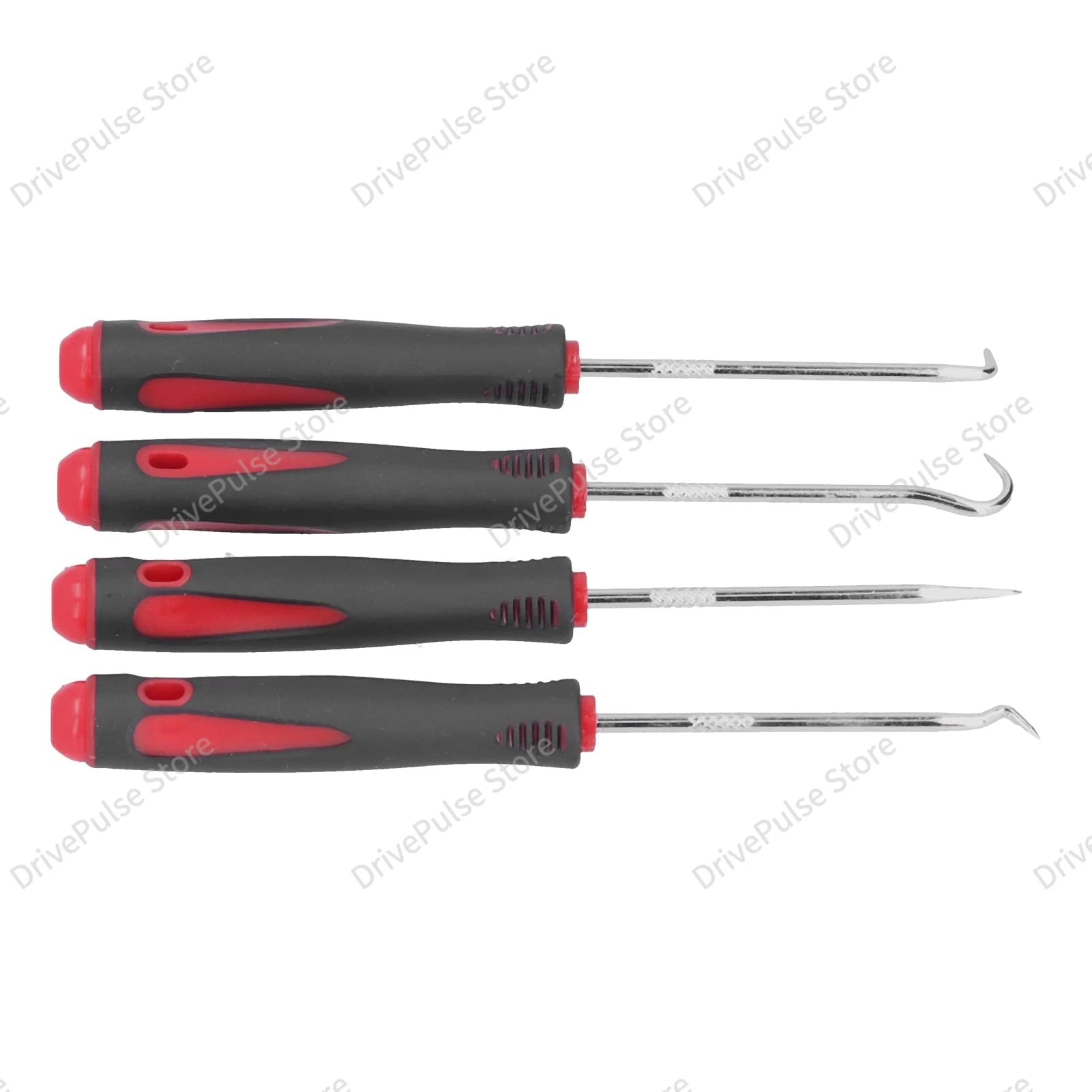 4PC Professional Seal Hook Kit - Heavy Duty Oil Screwdrivers w/Ergonomic Grip for Auto Repair/Plumbing, Mechanics Tool Set CM World