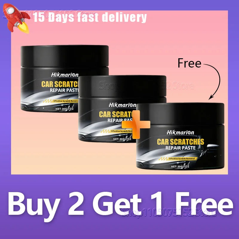 30g Car Scratch Repair Paste Auto Paint Scratch Remover Polishing Wax for Light Scratches Swirl Marks Scuffs Car Body Care