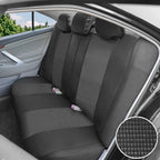 AUTOKING High Back Car Seat Covers Universal Size Fit For Most Car SUV PU Leather Spliced With Dot Jacquard Fabric Seat covers CM World