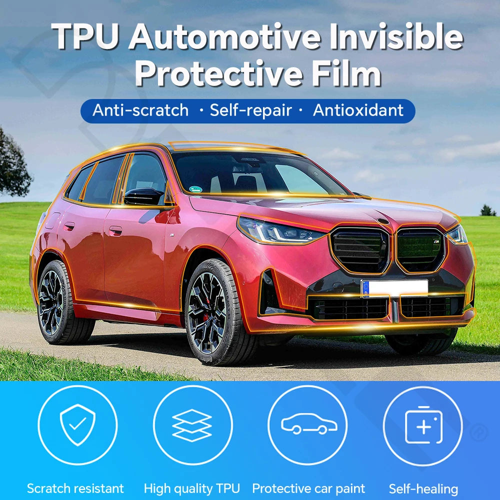 For BMW X3 G45 Sport 30 2025 Full Vehicle Clear Bra PPF Paint Protection Film 9Mil TPU Transparent Anti Scratch Car Wrap Film Car Mobile World